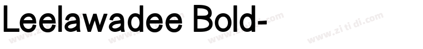 Leelawadee Bold字体转换
